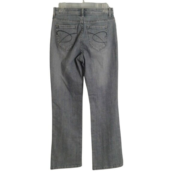 Chico's Platinum Size 0 small 4 short denim blue jeans - Picture 7 of 8